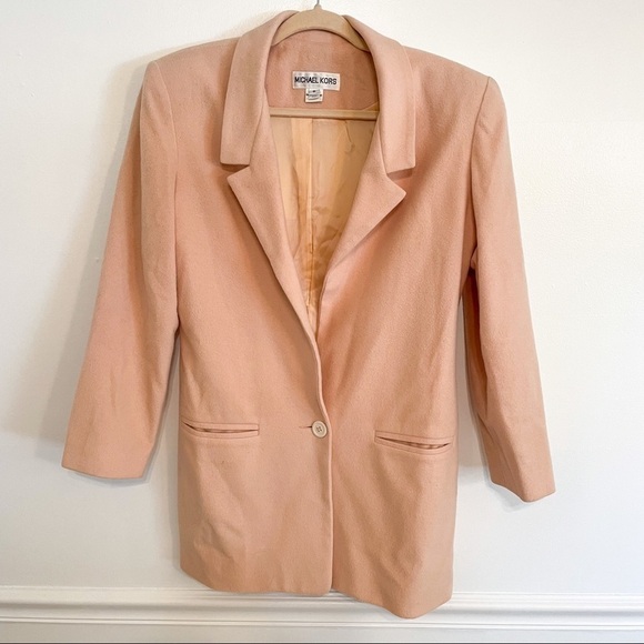 Michael Kors Collection Oversized Cashmere Blazer Jacket S - Picture 7 of 11